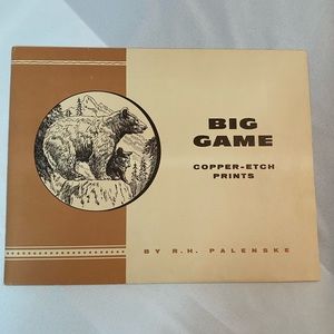 Vintage Reinhold “R.H” Palenske Big Game Copper-Etch Prints